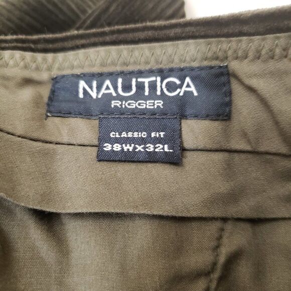 Nautica Green/Brown Rigger Corduroy Pant Size 38 X 32 - Picture 15 of 16